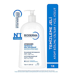 Bioderma Atoderm Intensive Gel Moussant - Temizleyici Jel 1lt - Bioderma