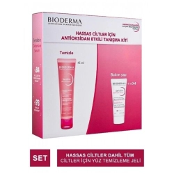 Bioderma Hassas Ciltler Tanışma Kiti - Sensibio Gel 45 ml + Sensibio Defensive Serum 4 ml x 4 Adet 8