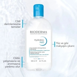 Bioderma Hydrabio H2O Nemlendirici ve Temizleyici Misel Su 500ml - 5
