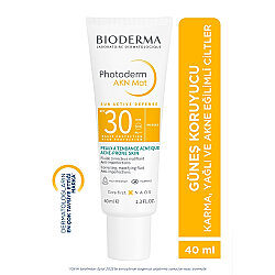 Bioderma Photoderm AKN Mat Yağlı ve Akneye Eğilimli Ciltler İçin SPF30 Güneş Kremi 40 ml - Bioderma