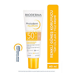 Bioderma Photoderm Aquafluide SPF50+ Light Renkli Güneş Kremi 40 ml - Bioderma