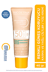 Bioderma Photoderm Cover Touch SPF50+ Very Light Renkli Güneş Kremi 40 ml - Bioderma