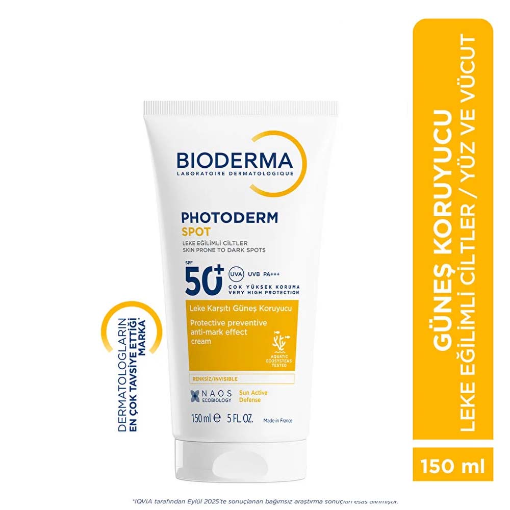 Bioderma Photoderm Spot SPF50+ Leke Karşıtı Yüksek Korumalı Güneş Kremi 150 ml - Bioderma