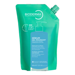 Bioderma Sebium Foaming Gel Refill Yağlı ve Akne Eğilimli Ciltler, Temizleme Jeli Yeniden Dolum Paketi 400ml - Bioderma