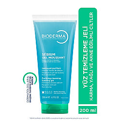 Bioderma Sebium Yağlı ve Karma Ciltler için Temizleme Jeli 200ml - Bioderma