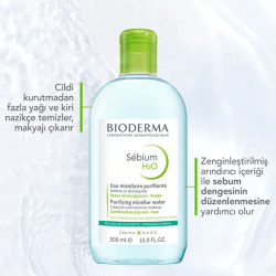 Bioderma Sebium H2O Misel Temizleyici 500ml - 6
