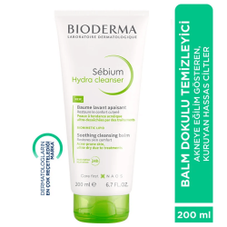 Bioderma Sebium Hydra Akneye Eğilim Gösteren Hassas Ciltler için Balm Dokulu Temizleyici 200ml - Bioderma