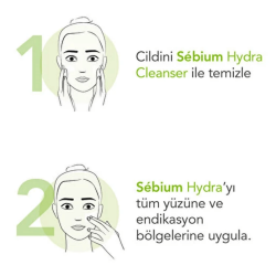 Bioderma Sebium Hydra Akneye Eğilim Gösteren Hassas Ciltler için Balm Dokulu Temizleyici 200ml - 3