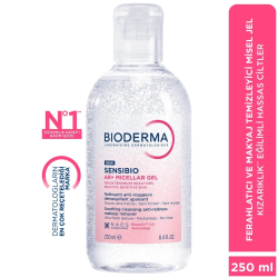 Bioderma Sensibio AR+Kızarıklık Eğilimli Hassas Ciltler için Durulanmayan Temizleyici Misel Jel 250ml