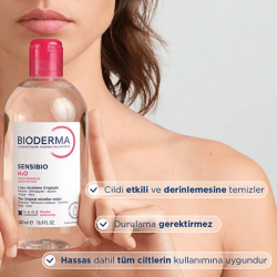 Bioderma Sensibio H2O Yüz ve Makyaj Temizleme Suyu 250 ml - 6