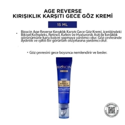 Bioxcin Age Reverse Kırışıklık Karşıtı Göz Kremi 15ml - 3