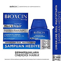 Bioxcin Men’s Hair 30 Tablet + Seyahat Boy Multivitamin Şampuan Seti - Bioxcin