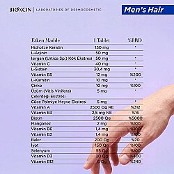 Bioxcin Men’s Hair 30 Tablet + Seyahat Boy Multivitamin Şampuan Seti - 4