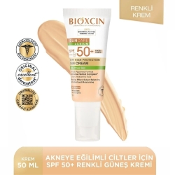 Bioxcin Suncare Acnium Tinted Spf50+ Güneş Kremi 50ml 