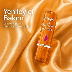 Blistex Lip Infusion Restore - Yumuşak ve Pürüzsüz Dudaklar İçin Yenileyici Dudak Bakım Kremi- 3.7gr - 4