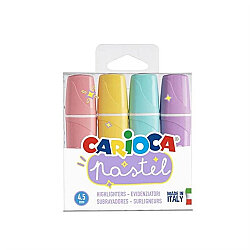 Carioca Pastel Renk İşaretleme Kalemi 4`lü - Carioca