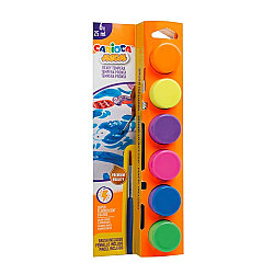 Carioca Tempera Suluboya Fosforlu Yıkanabilir Fırçalı 40486 - Carioca