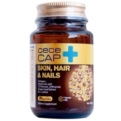 Cececap Skin Hair & Nails Takviye Edici Gıda 30 Kapsül - CeceMed