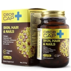 CeceCap Skin, Hair & Nails Takviye Edici Gıda 90 Kapsül - CeceMed