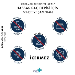 CeceMed Hassas Saç Derisi Şampuanı 300ml - 5