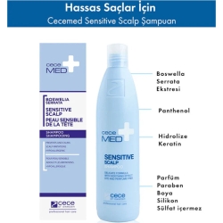 CeceMed Hassas Saç Derisi Şampuanı 300ml - 3