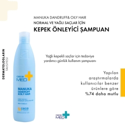 Cecemed Manuka Yağlı Saçlar İçin Kepek Önleyici Şampuan 300ml - 4
