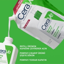 CeraVe Normal Ve Kuru Ciltler İçin Nemlendiren Temizleyici 473 ml - Refill - 4