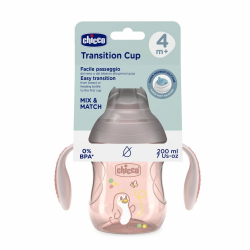 Chicco Yumuşak Uçlu Geçiş Bardağı Kız Pembe 200ml - Chicco