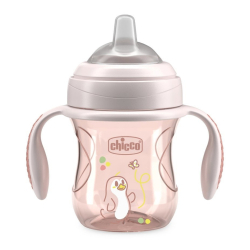 Chicco Yumuşak Uçlu Geçiş Bardağı Kız Pembe 200ml - Chicco (1)