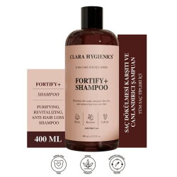 Clara Hygienics Fortify+ Saç Dökülme Karşıtı Şampuan 400ml - Clara Hygienics