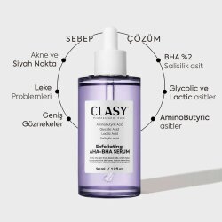 Clasy Care Aha Bha Peeling Etkili Cilt Tonu Eşitleyici Serum 50ml - 3
