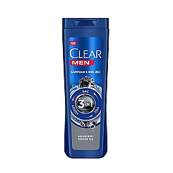 Clear Men 3 in 1 Arındırıcı Kömür Şampuan & Duş Jeli 350ml - Clear