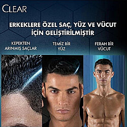 Clear Men 3 in 1 Arındırıcı Kömür Şampuan & Duş Jeli 350ml - 4
