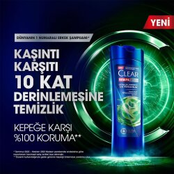 Clear Men Günlük Arınma ve Ferahlık Kepeğe Karşı Etkili Şampuan 350ml - 2