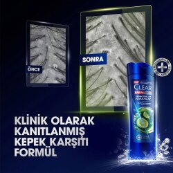 Clear Men Maksimum Ferahlık Şampuan 350ml - 3
