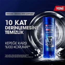 Clear Men Yoğun Arındırıcı Kömür Kepeğe Karşı Etkili Şampuan 350ml - 7