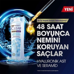 Clear Women Hylaluron Nem Terapisi Kepeğe Karşı Etkili Şampuan 350ml - 9