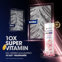 Clear Women Yumuşak Parlak Saçlar Kepeğe Karşı Etkili Şampuan 350ml - 8