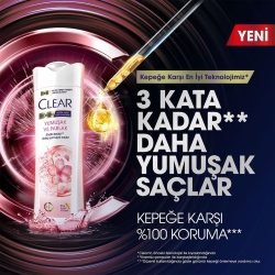 Clear Women Yumuşak Parlak Saçlar Kepeğe Karşı Etkili Şampuan 350ml - 9
