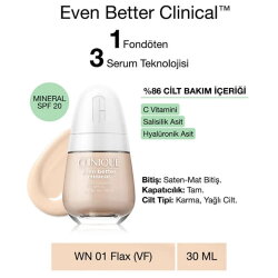 Clinique Even Better Clinical Fondöten WN 01 Flax 30ml - Clinique
