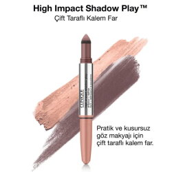 Clinique High Impact Shadow Play Çift Taraflı Kalem Far - Rose Truffles - Clinique