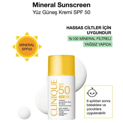 Clinique Mineral Fluid 30 ml 50 Faktör Güneş Kremi