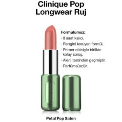 Clinique Pop Longwear Ruj - Petal Pop - Clinique