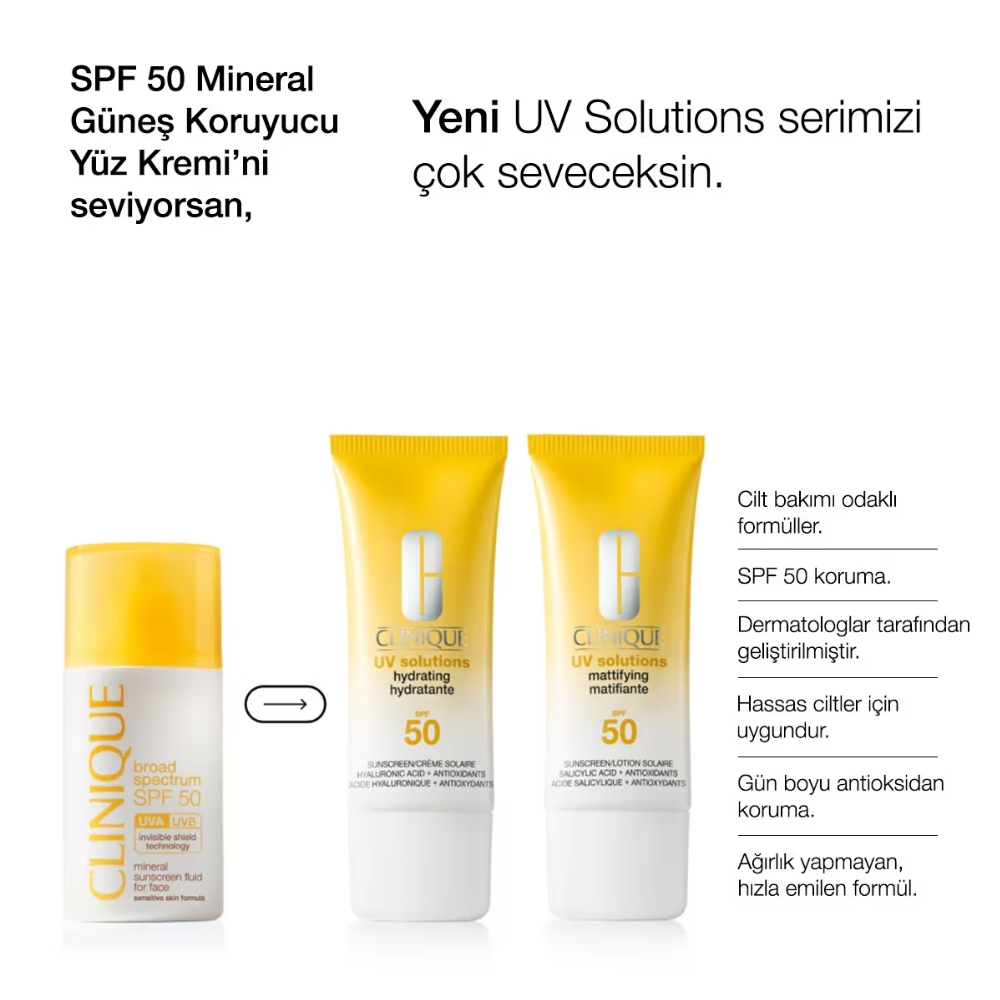 Clinique Uv Sol Mattifying SPF50 Güneş Kremi 40 ml - 9