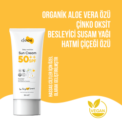 Cloee Organik Vegan Hipoalerjenik Glutensiz 50 Spf Güneş Kremi 50 ml - 4
