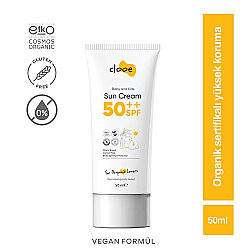 Cloee Organik Vegan Hipoalerjenik Glutensiz 50 Spf Güneş Kremi 50 ml - Cloee