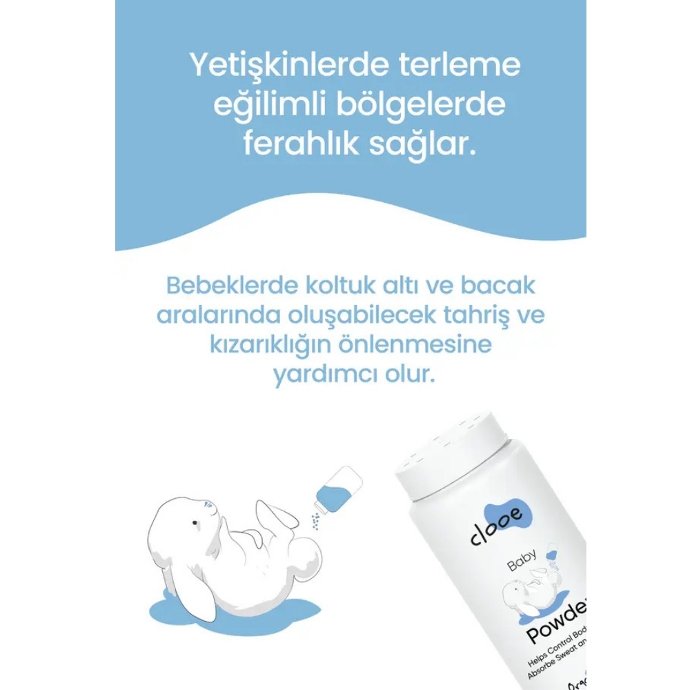 Cloee Talk İçermeyen Bebek Pudrası 150 g - 4