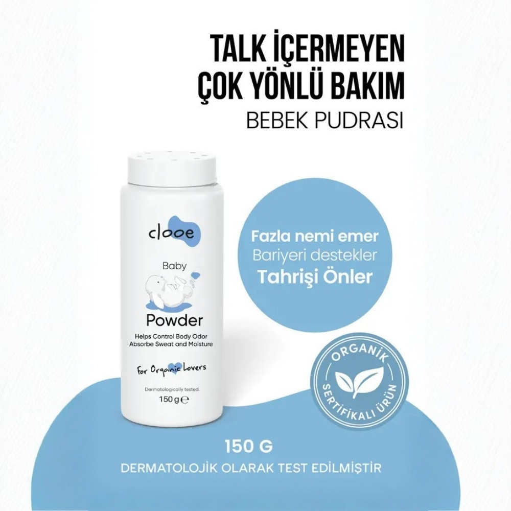 Cloee Talk İçermeyen Bebek Pudrası 150 g - Cloee