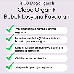 Clooe Bebek Losyonu Organik 250 ml - 5