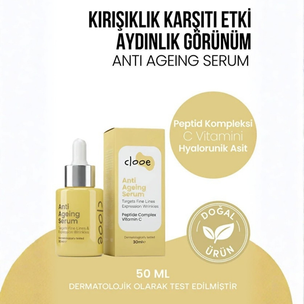 Clooe Doğal Yaşlanma Karşıtı Serum 30 ml - Clooe